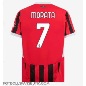 AC Milan Alvaro Morata #7 Replika Hemmatröja 2024-25 Kortärmad